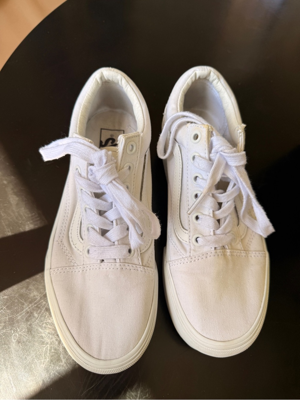 White Platform Vans - Picture 6 of 7